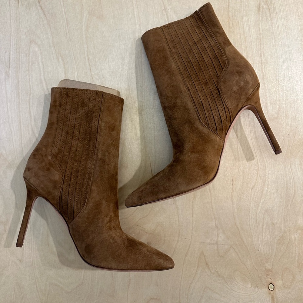 Veronica Beard Lisa Suede Heeled Bootie